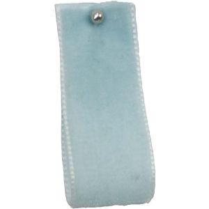 Velvet Ribbon By Berisfords Ribbons Col: Horizon Blue 9613 - available in 9mm- 50mm widths
