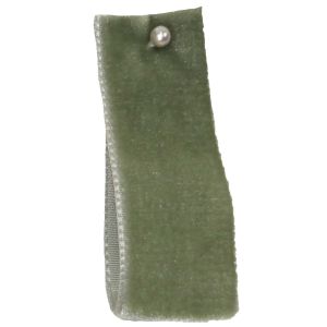 Velvet Ribbon By Berisfords Ribbons Col: Khaki 9687 - available in 9mm - 50mm widths