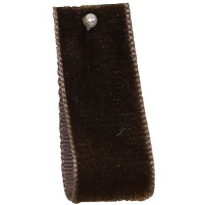 Velvet Ribbon By Berisfords Col: Cuban Brown 9429 - available in 9mm - 50mm widths