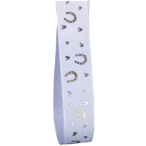 Lucky Horseshoe Wedding Ribbon 15mm