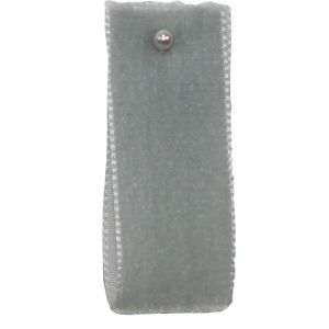 Velvet Ribbon By Berisfords Col: Silver 9702 - available in 9mm - 50mm widths