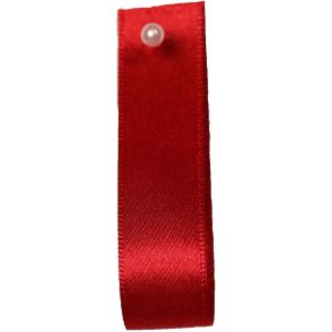 Double Satin Ribbon By Berisfords Ribbons: Red (Col 15) - 3mm - 70mm widths