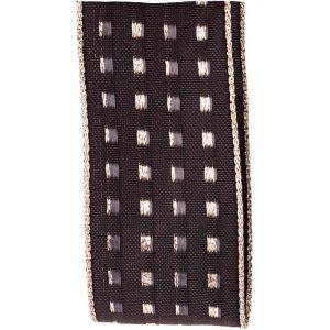 Black Gimp Stitch Ribbon