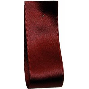 Shindo Double Satin Ribbon Burgundy (Col: 040) - 3mm - 38mm widths