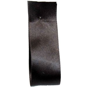 Shindo Double Satin Ribbon Dark Brown (Col:163) - 3mm - 38mm widths