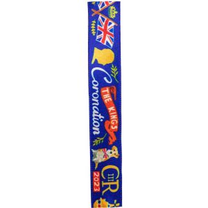 King Charles Coronation Ribbon By Berisfords Ribbons article 80878