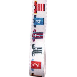 15mm Satin Football Shirt Ribbon