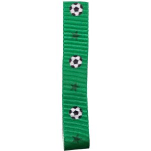 15mm Football themed grosgrain ribbon by Berisfords