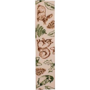 25mm Forest Creatures Ribbon by Berisfords Article 80910 in creams
