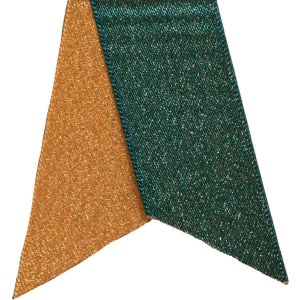 Forest green & Gold Jewel Christmas Ribbon By Berisfords Ribbons