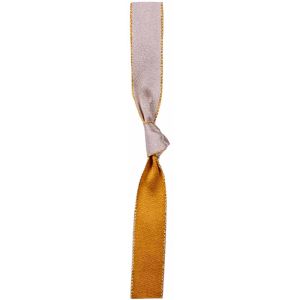 silver and gold double satin christmas ribbon