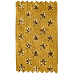 Woven Lame Stars on Gold Ribbon, This Galaxy Ribbon From Berisfords Ribbons, Is A Classic Christmas Ribbon