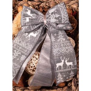 Large Hand Made Grey Scandi Bow