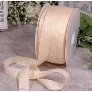 25mm ivory zig zag ribbon with iridescent thread