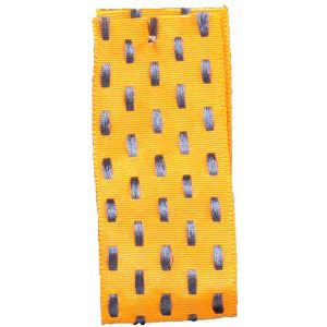 Parallel Stitch in Mustard and Navy by Berisfords Ribbons