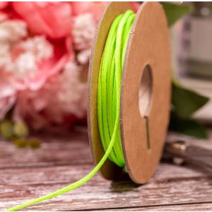 Neon Lime Coloured 2mm Twine By Berisfords Ribbons