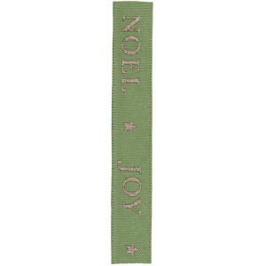 `Christmas Greetings Ribbon In Green Article 15707