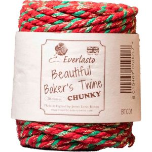 Chunky Red and Gold Bakers Twine