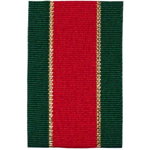 40mm Retro Stripe Christmas Ribbon 