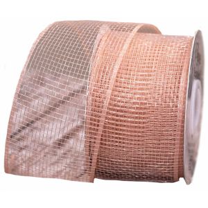 Rose Gold Deco Mesh Ribbon