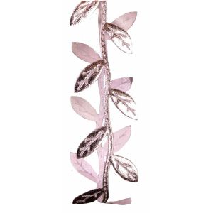 30mm silver leaf trim