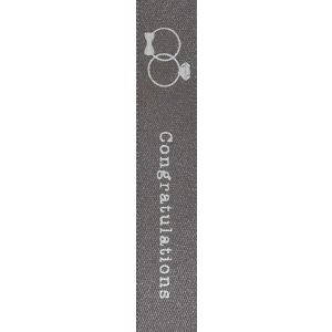 Congratulations ribbon 15mm by Berisfords