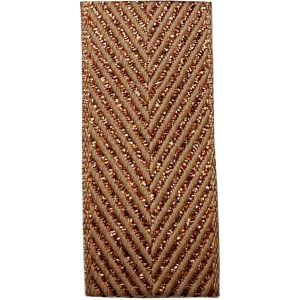 copper zig zag christmas ribbon article 60170