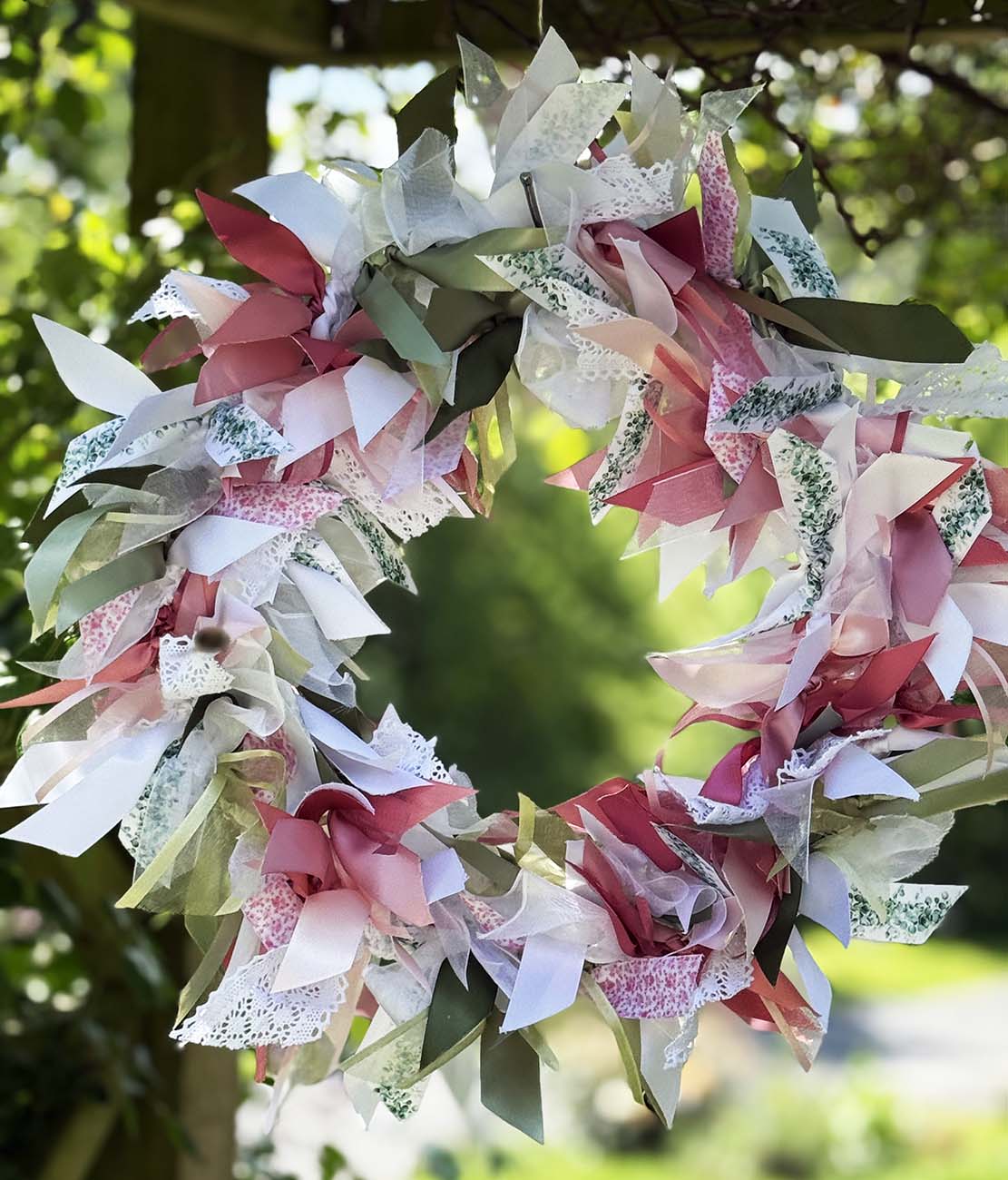 Rose & Lace Ribbon Wreath Kit
